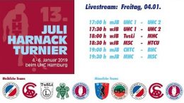UHC Live – 13. Juli Harnack Turnier – wJB/mJB Freitag, 4. Januar 2019