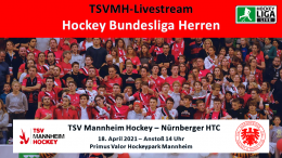 sportdeutschland.tv - TSVMH vs. NHTC - 18.04.2021 14:00 h