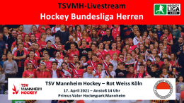 sportdeutschland.tv - TSVMH vs. RWK - 17.04.2021 14:00 h