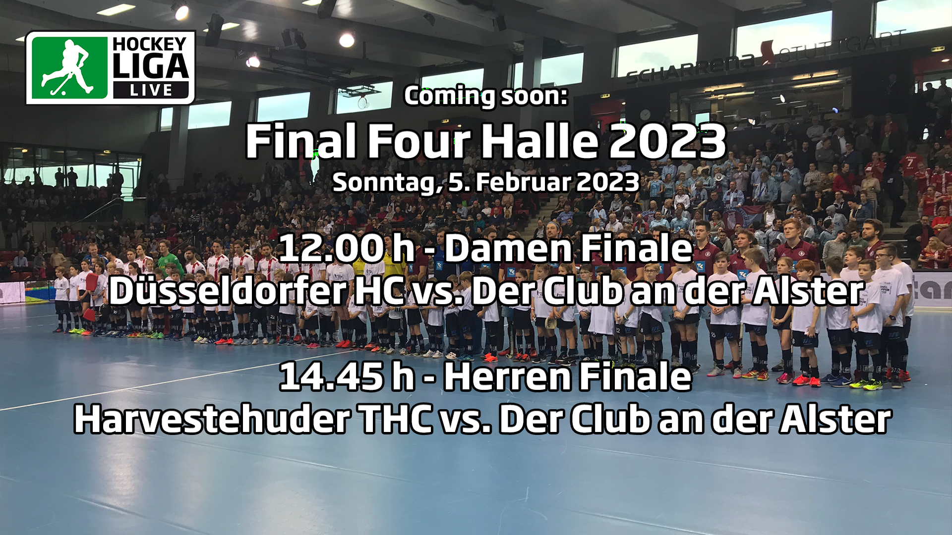 Final Four – Finalspiele – Deutsche-Hallenhockey-Meisterschaft 2023 – 05.02.2023 ab 1100 h – Hockeyliga Live